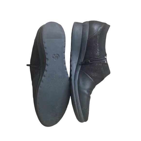 CLARKS CLOUDSTEPPERS Sillian Paz BLACK LOAFERS SLIP ONS WALKING  SZ 9 - Picture 3 of 9